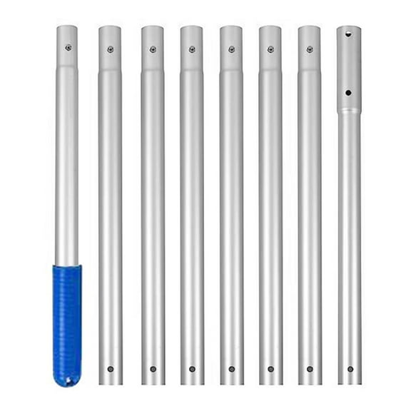 HomeLife Swimming Pool Skimmer Net Pole Replacement Rustproof Corrosion Resistant Adjustable Aluminum Swimming Pool Pole Accessories