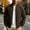 A_ Brown Coats for Men, variant on Mens Lapel Contrast Stitch Utility Shirt Jacket Snap Button Dual Chest Pocket Relax Fit Outerwear for Casual Office Weekend Walking Outfits Black XS