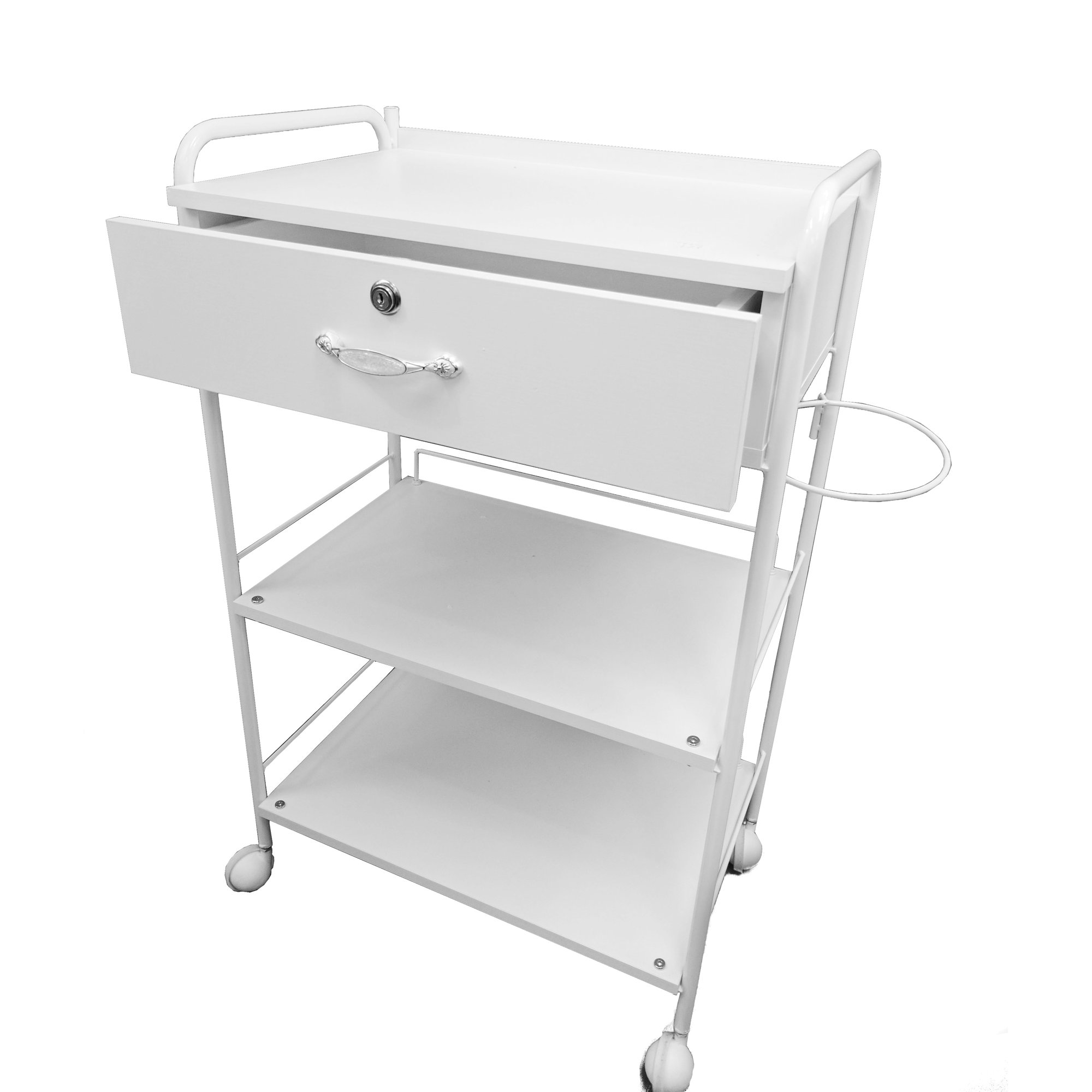 Greenlife Spa Trolley With Lockable Drawer And Lamp Attachment
