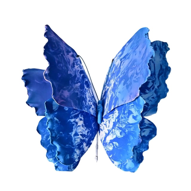Mariposa Artificial Mariposa Falsa Decoración de Pared Adorno de Fiesta Decoración 3D de Mariposa Realizada en PE Apropiada para Bodas Cumpleaños Púrpura degradado