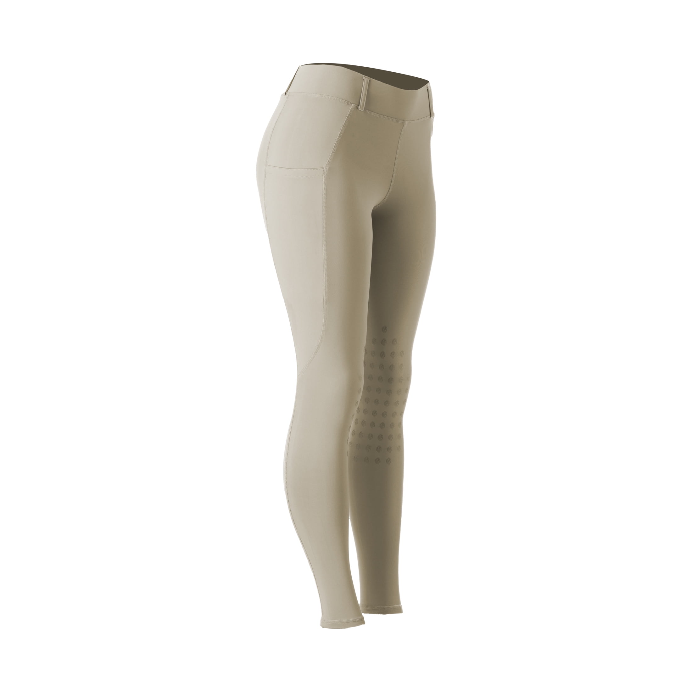 Equinavia Classic Womens Equestrian Silicone Knee Patch Breeches with Phone Pockets | Horse Riding Pants Schooling Tights