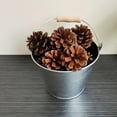 thumbnail image 3 of CRAFTHROU 3Pcs Metal Bucket for Fireplace Ashes Silver Iron for Indoor Use, 3 of 5