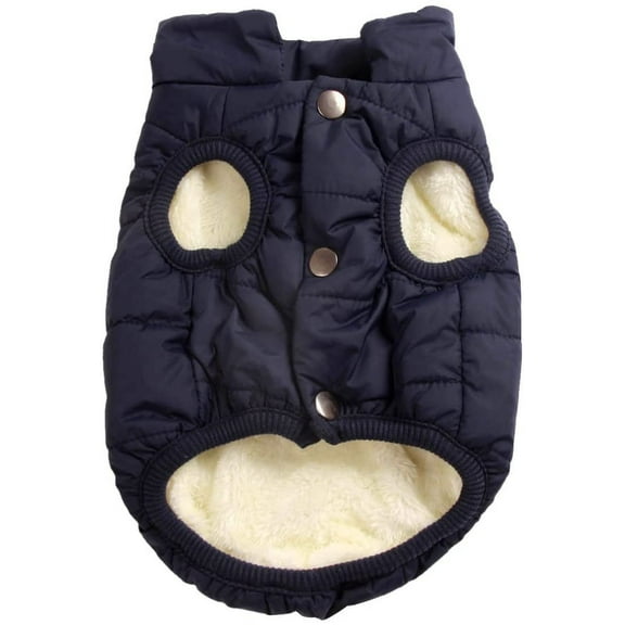 2-Layer Dog Windbreaker Coat With Extra Warm And Soft Fleece Lining