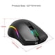 thumbnail image 3 of HXSJ T26 Mouse Wireless Mice 2.4GHz Type C Rechargeable Backlight 7 Buttons Portable Mini Gaming Mouse for Mac Laptop PC Computer, 3 of 5