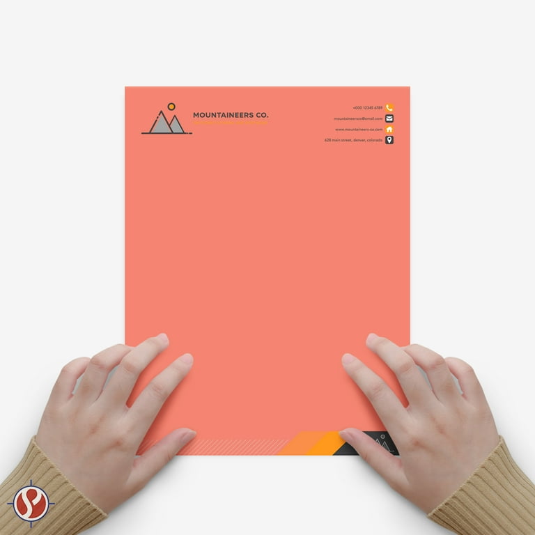 8.5 x 11 Orange Neon Bright Fluorescent Colored Paper | 20lb Bond (75GSM) Paper | 500 Sheets - 1 Ream