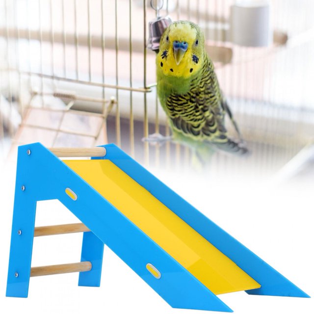 Climb Toys, Climbing Ladder Slide, Natural For Birds