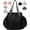 Black, variant on Tote Bag, Multi-Function Tote Bag with 15 Pockets, Large Capacity Nylon Backpack Shoulder Bag for Travel, Shopping(Champagne Purple)