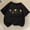 Black, variant on Babcutegg Cute Floral Print Short Sleeve T-Shirt With Wildflower Design, Soft Cotton Blend, Classic Crew Neck And Lightweight Fit For Warm Weather Black Size 5
