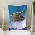 thumbnail image 3 of baby yoda Anti Pilling Flannel Blanket Gifts for Fans Lover Girls Boys Women Present Hoodie Him Bed 60"x80", 3 of 6