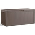 thumbnail image 6 of 100 Gallon Waterproof Large Resin Deck Box Indoor Outdoor Lockable Storage Container for Patio Furniture Cushions Garden Tools 48x21.5'', 6 of 9