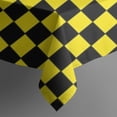 thumbnail image 5 of Yellow and Black Checkered Pattern Square Tablecloth,Waterproof Square Table Cover,Wipeable Spillproof Washable Table Cover for Home Kitchen Party Decor 42"X42"(107x107cm), 5 of 6