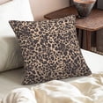 thumbnail image 7 of Multi-Size Linen Sofa Pillow Cover Invisible Zipper Open And Close Strong Use For Sofa Chair Garden Sofa Car Leopard-5 18"X18", 7 of 7