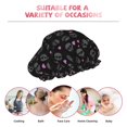 thumbnail image 6 of KLL Cool Skull Love Pattern Shower Cap & Bath Cap for Women,Reversible Oversized Waterproof Shower Caps for all Hair Lengths,Elastic Reusable Bathing Hair Cap, 6 of 6