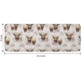 thumbnail image 7 of Beige Highland Cow Flower Pattern Kitchen Rug Mat,Kitchen Runner Rugs Non Skid Washable,Decorative Kitchen Floor Mats for Kitchen,Sink,Laundry,17"x47.2", 7 of 7