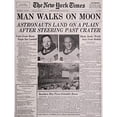 thumbnail image 2 of Journal de l'Espace Atterrissage sur la Lune Aldrin Armstrong Impression Artistique Non Encadrée, 2 of 4
