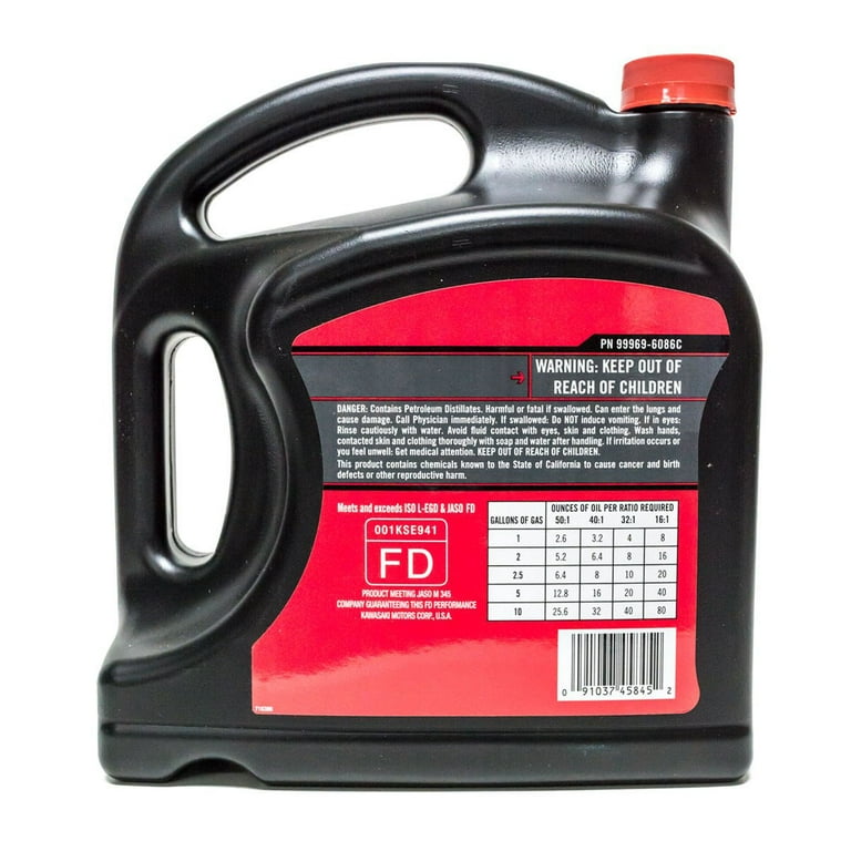 Genuine Kawasaki 1 Gallon OEM 2-Cycle K-Tech Engine Oil / 99969 
