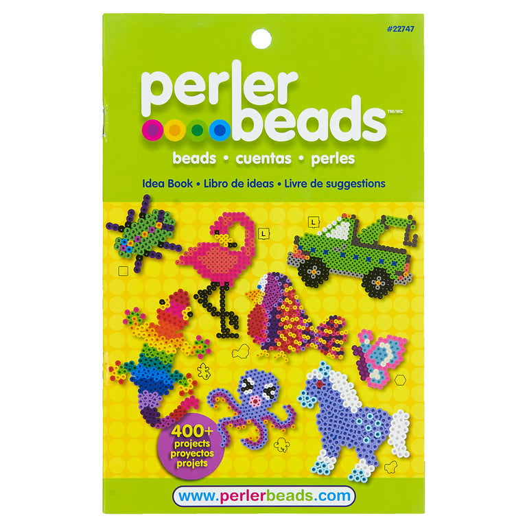 Perler Ages 6 & Up 4000 Bead Tray with Idea Book & Pegboard - 4003 Pieces