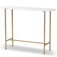 thumbnail image 1 of Baxton Studio Samuel Moderne et Contemporain Table de Console en Métal Fini Or avec Table en Faux Marbre, 1 of 5