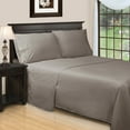 thumbnail image 2 of Egyptian Cotton 650 Thread Count Stripe Sheet Set, Twin-XL, Grey by Superior, 2 of 6