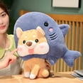 thumbnail image 3 of Shark Dog Stuffed Plush Doll Creative Cute Simulation Stuffed Toy for Claw Machine Grabber Doll(30cm), 3 of 8