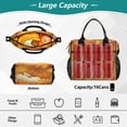 thumbnail image 4 of Large Insulated Lunch Bags for Women Men Leakproof Thermal Meal Lunch Tote Bag for Office Work Picnic Travel Pumpkins and Leaves 9L, 4 of 6