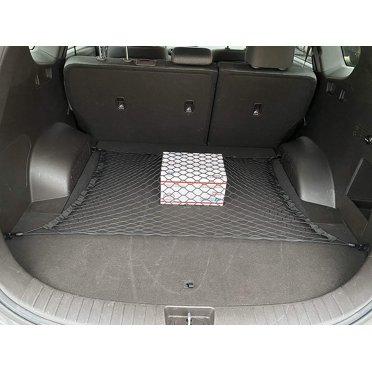 CHUSYYRAY Envelope Style Trunk Cargo Net For Hyundai Santa Fe 2013-2023 – Black Nylon