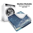 thumbnail image 5 of Yayeee Throw Blanket for Couch Soft Warm 50" x 60" Sofa Chair Bed Decoration, Night Floating Whale, 5 of 7