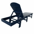 thumbnail image 2 of WestinTrends Classic Adirondack Poly Reclining Chaise Lounge,Navy Blue, 2 of 5
