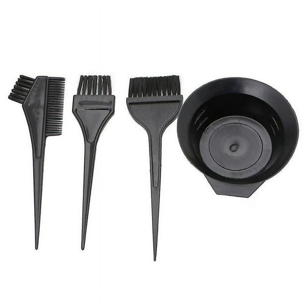 C Juego de 4 Uds de cuencos y brochas de peluquería, conjunto de herramientas para teñir el cabello en salón