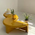 thumbnail image 4 of Combinación sencilla de mesa de centro estilo Ins medio, mesita de noche de retales, mesa de centro pequeña nórdica para el hogar, muebles redondos, 4 of 4