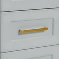 thumbnail image 3 of Ariel Taylor 43 In. Right Offset Rectangle Sink Vanity With Carrara White Marble Countertop In Grey, 3 of 11