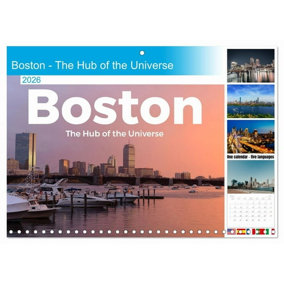 Boston - The Hub of the Universe (Monthly Wall Calendar 2026 11.7 x 16.5 (open)), CALVENDO 14 Month Calendar