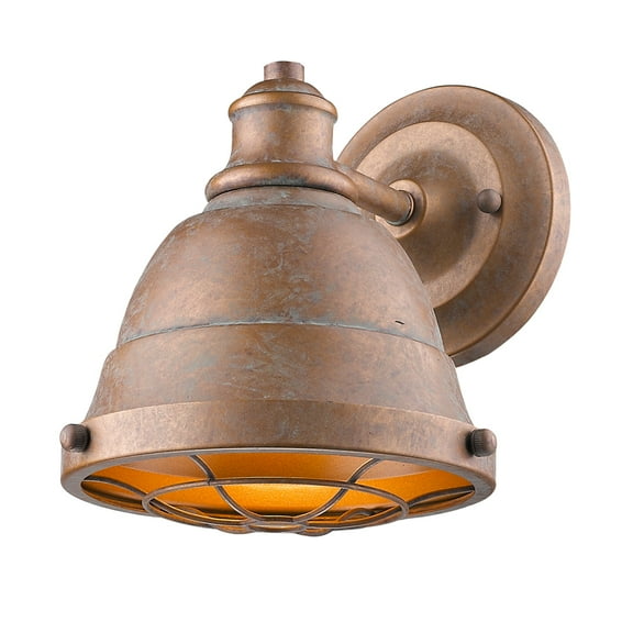 Golden Lighting Bartlett 1-light Vanity in Copper Patina