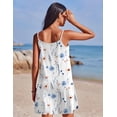 thumbnail image 2 of EKOUAER Womens Bathing Suit Cover Up Summer Swim Beach Spaghetti Strap Swimwear Sexy Swimsuit Coverup, 2 of 6