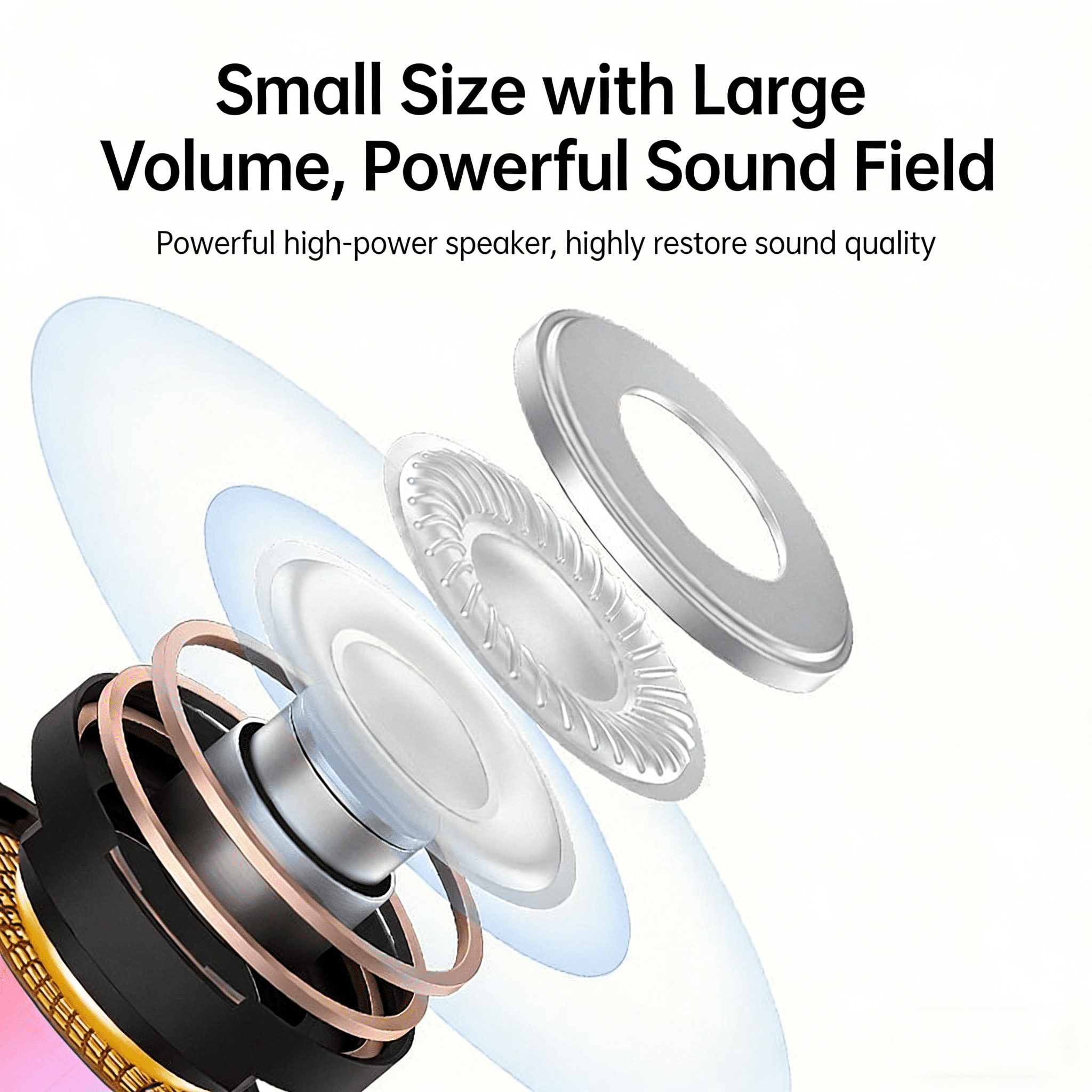 BBFace New Karaoke Bluetooth Speaker, Dual Wireless Mics, Hi-Res Audio, Portable for Home KTV & Outdoor Parties