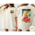 thumbnail image 1 of Two-Sided Lightning McQueen Shirt, Vintage Radiator Springs Tee for Family Vacation Apparel-S, 1 of 2