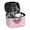 Heart and Butterfly Pattern, variant on HELLHERO Black and White Crack Pattern Large Capacity Travel Make Up Organizer Bag Men and Women Beauty Brush Holder with Slip-in Pockets Portable