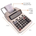 thumbnail image 4 of Calculadora de impresión Victor 1208-2 LCD de 12 dígitos blanca, 4 of 8