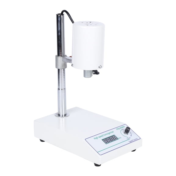 ChicHomey High-Speed Homogenizer Lab Disperser with 22000RPM, 185W Motor, Adjustable Speed, Includes 4 Measuring Cups and 2 Working Heads for Research