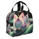 thumbnail image 2 of Disketp Snake Holding A Lotus Bolsa Térmica para Almuerzo para Hombre y Mujer, Ideal para Trabajo, Senderismo y Picnic, 2 of 8
