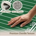 thumbnail image 6 of ODIKA 9'x12' Washable Area Rug Athletic Gridiron Markers Goal Border Doormat Football Field Door Playful for Master Suite, California King, Under Bed, Non-Shedding, Easy Care, 6 of 7