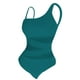 thumbnail image 5 of Trajes de baño de una pieza para mujer, traje de baño de bikini con tirantes y espalda descubierta de color liso para mujer, 5 of 5