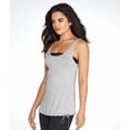 thumbnail image 2 of 2(X)IST Low Back Modal Tank Striped in Grey Heather, Small, 2 of 3
