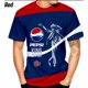 thumbnail image 1 of Camiseta Pepsi Impresión 3D Moda Hombres/Mujeres Verano Cuello Redondo Manga Corta Top Shirt, 1 of 3