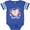 Football Blue and White, variant on Inktastic Grampa's Little Sweetie with Pink Heart Cookie Boys or Girls Baby Bodysuit