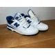 thumbnail image 1 of New Balance 550 White Royal Blue Black Sneakers BB550SN1 Men's Size 12, 1 of 6