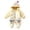 Yellow, variant on Penguin Hooded Jumpsuit for Boys Girls with Mitten Color Block Padded Zip Up Baby Winter Fleece Lined Romper