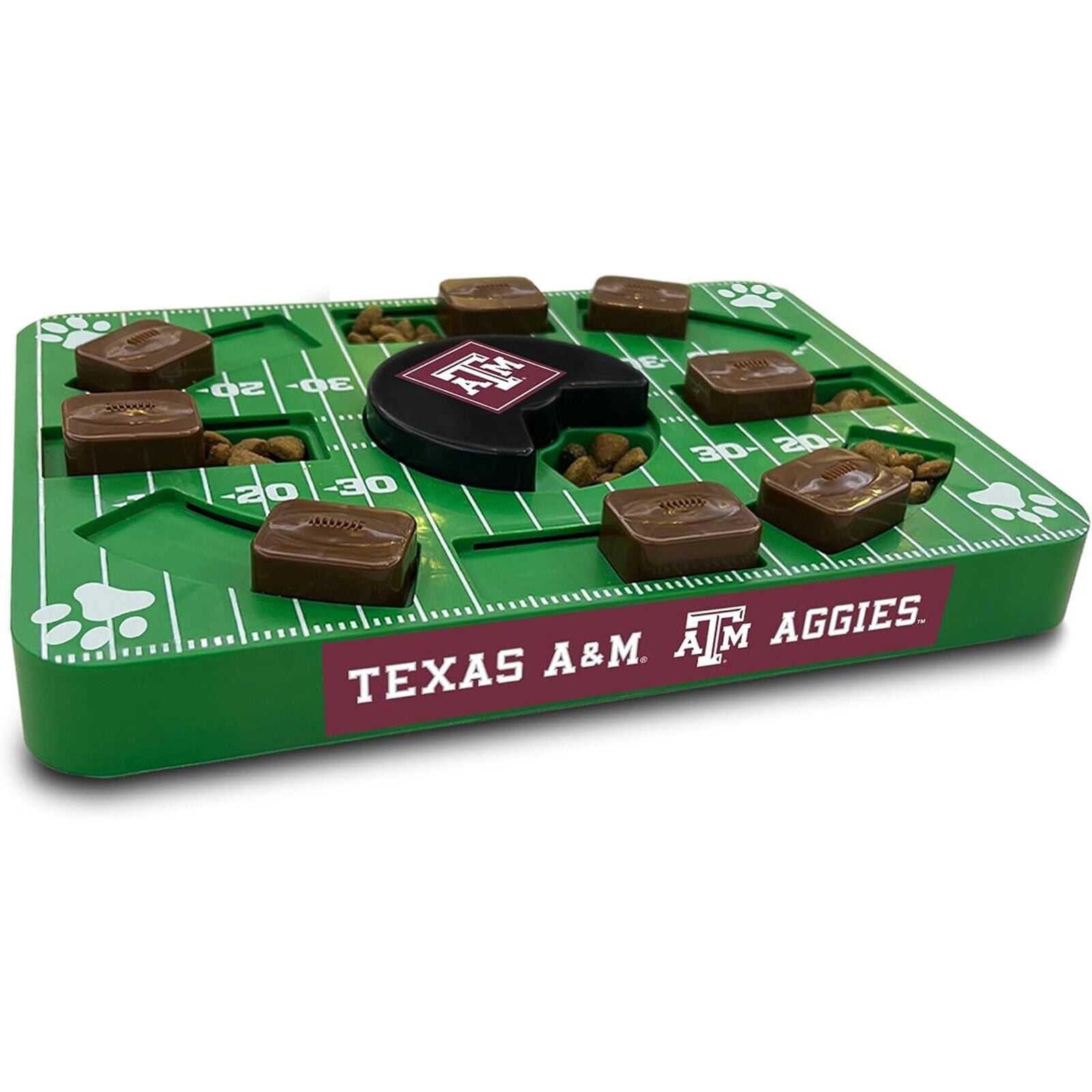 Pets First NCAA Texas A and M Aggies Puzzle Toy, Puzzle Treat Dog Toy, Interactive Dog Treat Toy, Dog Puzzle Feeding Slow Toy