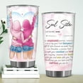 thumbnail image 3 of 20oz Soul Sister Tumbler - Best Friend Gift for Women - Christmas Valentines, Birthday Gift for Besties - Friendship Gift for Sister Best Friend, Sister-in-law - Stainless Steel Friend Tumbler, 3 of 6