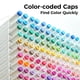 thumbnail image 4 of Marcadores de alcohol Ohuhu, tinta recargable de doble punta, 200 colores, 4 of 9
